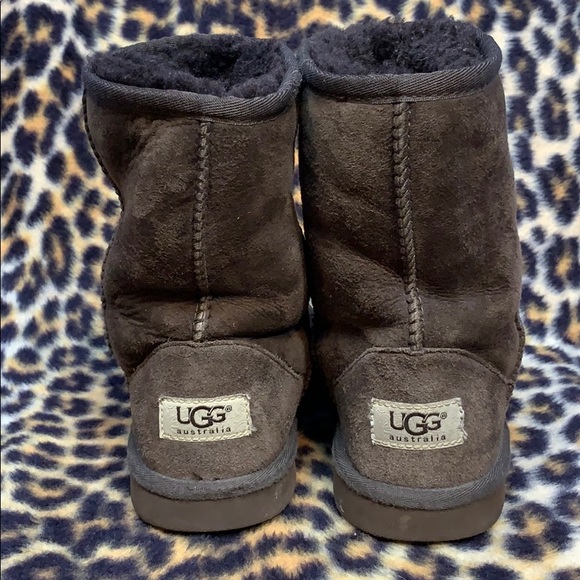 UGGS Brown Suede Boots Kids Size 3 Women’s Size 5 - Picture 3 of 8